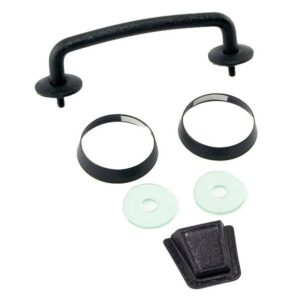 114642.jpg Rugged Ridge 11201.05 Hood Tie Down Kit in Black for 07-12 Jeep Wrangler JK