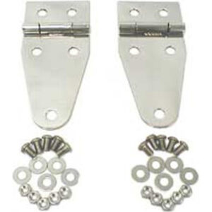 Rugged Ridge 11111.01 Stainless Steel Hood Hinges for 76-95 Jeep CJ-5, CJ-7, CJ-8 Scrambler & Wrangler YJ