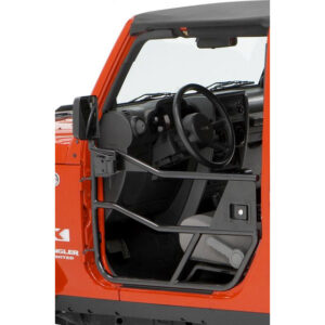 Bestop 51826-01 HighRock 4x4 Element Front Doors in Matte Black for 07-18 Jeep&nbsp;Wrangler & Wrangler Unlimited JK