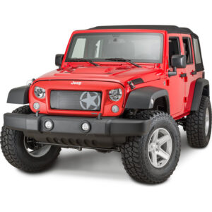 234328.jpg Rugged Ridge 12034.31 Spartan Grille with Star Mesh Insert Kit for 07-18 Jeep Wrangler JK