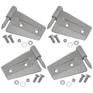 247695.jpg Kentrol 40575 Stainless Steel Door Hinge Set in Paintable Finish for 07-18 Jeep Wrangler JK 2 Door