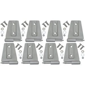 247699.jpg Kentrol 40576 Stainless Steel Door Hinge Set in Paintable Finish for 07-18 Jeep Wrangler JK 4 Door