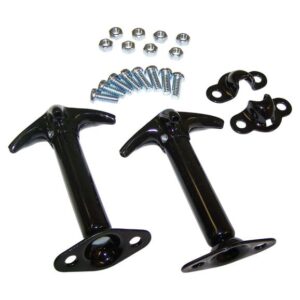 488601.jpg Crown Automotive 488601 Black Hood Latch Set for 42-95 Jeep CJ & Wrangler YJ