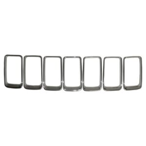 68285652AA.jpg Crown Automotive 68285652AA Brushed Platinum Grille Inserts for 15-16 Jeep Grand Cherokee WK