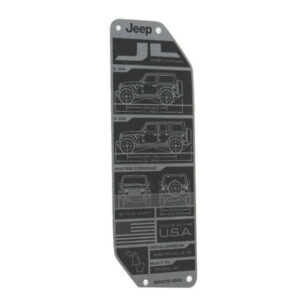 68353368AB.jpg Mopar 68353368AB Tailgate Information Plate for 18-20 Jeep Wrangler JL