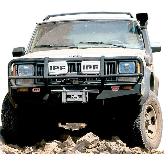70921.jpg ARB Deluxe Winch Bull Bar Bumper in Black for 84-96 Jeep Cherokee XJ