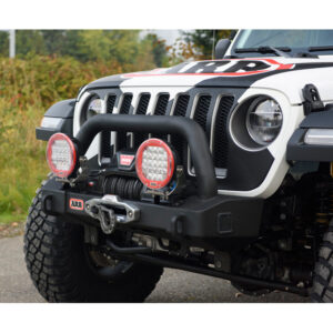 ARB-Deluxe-stubby-front-bumper-JL-front-side-angle-close.jpg ARB Classic Stubby Front Bumper 18-22 Jeep Wrangler JL & Gladiator JT