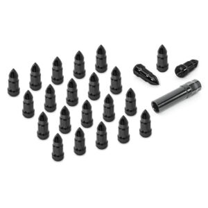 Alloy-USA-16715.25-Bullet-Style-Lug-Nut-Kit-Black.jpg Rugged Ridge 16715.25 Bullet Style Lug Nut Kit in Black for 87-18 Jeep Vehicles