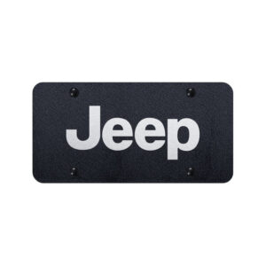 Automotive_Gold_Jeep_Logo_License_Plate_PLJEEERB.jpg Automotive Gold PLJEEERB Jeep Logo License Plate Rugged Black