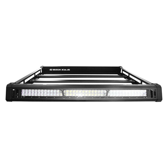 Black-Horse-BA-JKDR-KIT40-Roof-Rack-with-40-Inch-led-light-bar-JK-3.jpg Black Horse Offroad BA-JKDR-KIT40 Traveler Roof Rack with 40" LED Light Bar for 07-18 Jeep Wrangler JK Unlimited 4-Door