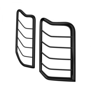 Black Horse Offroad 7JPWRA Tail Light Guards in Black for 07-18 Jeep Wrangler JK & Unlimited JK