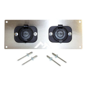 Crown-Automotive-RT29009-12v-Power-marine-Socket-Pair-Image.jpg Crown Automotive RT29009 Switch Plate with 2 Power Sockets