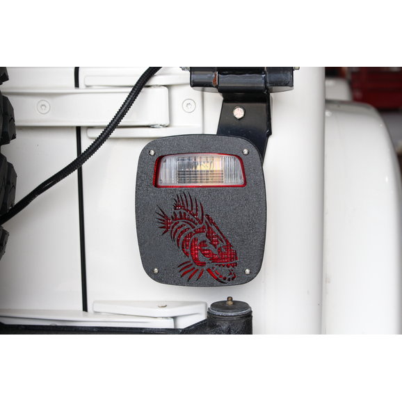 Fishbone Offroad FB31044 Tail Light Covers for 76-06 Jeep CJ-7, Wrangler YJ, TJ & Unlimited