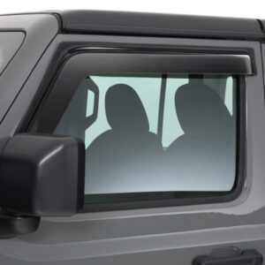 GT Styling 80644X Front Side Window Ventguards 2pc in Carbon Fiber for 18-20 Jeep Wrangler JL & Gladiator JT