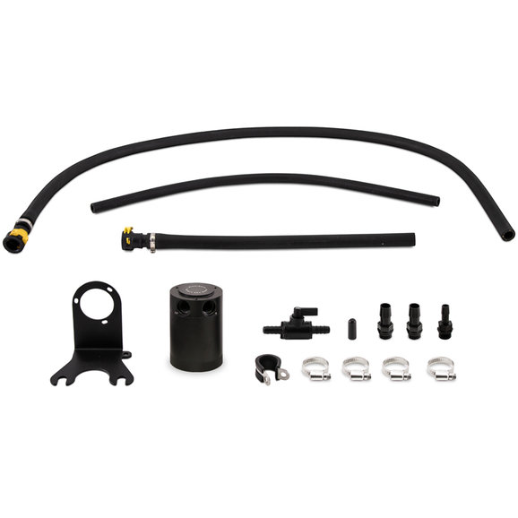 Mishimoto MMBCC-JLP-18PBE Baffled Oil Catch Can Kit for 18-23 Jeep Wrangler JL & Gladiator JT with 3.6L Engine