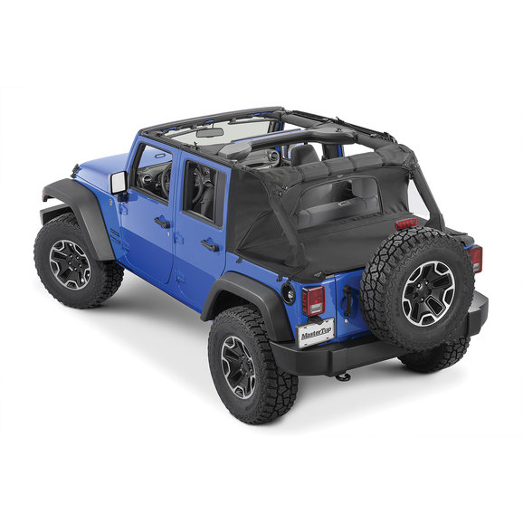 MSP-Windstopper-Plus-Tonneau-combo-JK-4DR-Full-Shot.jpg MasterTop Wind Stopper Plus & Tonneau Cover 2-Piece Kit for 07-18 Jeep Wrangler Unlimited JK 4-Door