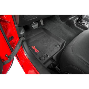 Mopar 82216625AA All-Weather Front & Rear Floor Liner Pair for 18-22 Jeep Wrangler JL 2 Door