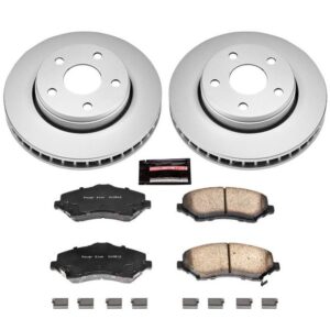 Power Stop CRK3097 Front Z17 Evolution Geomet Coated Brake Kit for 07-18 Jeep Wrangler JK