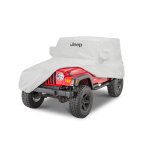 Quadratec Jeep License Softbond 5-Layer Car Cover w/ Jeep Logo for 76-06 Jeep CJ-7, Wrangler YJ & TJ