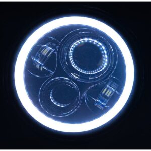 Quake-QTE9-Led-9-inch-Headlight-WHT-Halo-Amber-Turn-JL-JT.jpg Quake LED QTE960 Halo 9" LED Headlights with DRL for 18-20 Jeep Wrangler JL & Gladiator JT