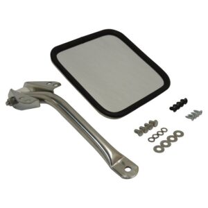 RT30007.jpg Crown Automotive RT30007 Stainless Steel Driver Side Mirror & Arm for 58-86 Jeep CJ-5, CJ-6, CJ-7 & CJ-8 Scrambler