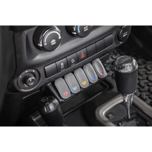 RUGGED-RIDGE-LOWER-CONSOLE-SWITCH-PANEL-JK-17235.54-INSTALLED.jpg Rugged Ridge 17235.54 Lower Console Switch Panel for 11-18 Jeep Wrangler JK
