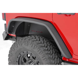 Rough-Country-10532-Rear-Tubular-Fender-Flares-Jeep-Wrangler-JK-Installed.jpg Rough Country 10532 Rear Tubular Fender Flares for 07-18 Jeep Wrangler JK