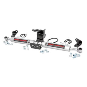 Rough-Country-87304-N3-Dual-Steering-Stabilizer-Jeep-Wrangler-JL.jpg Rough Country 87304 N3 Dual Steering Stabilizer for 18-23 Jeep Wrangler JL & Gladiator JT with 2.5-8 Inch Lift