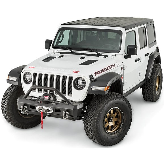 Warn-Elite-Series-101330-Stubby-Front-Bumper-With-Grille-Guard-JL-Top-Side-Angle.jpg WARN 101330 Elite Series Stubby Front Bumper with Grille Guard for 18-20 Jeep Wrangler JL & Gladiator JT