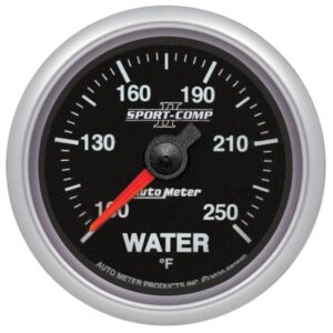 autometer-water-tempertaure-gauge-100-250f-880890.jpg Auto Meter 880890 2 1/16" Sport Comp II Water Temperature Gauge (100F-250F)