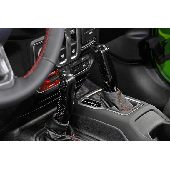 B&M Racing Magnum Grip Automatic Transmission and Transfer Case Shift Knob Set for 18-24 Jeep Wrangler JL & Gladiator JT with Automatic Transmission