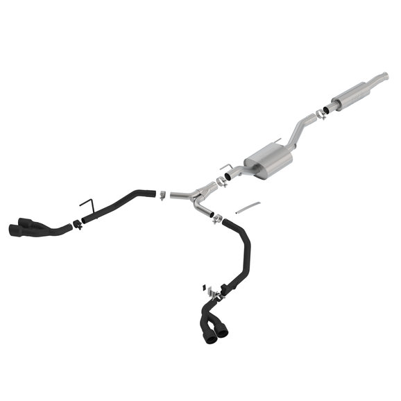 Borla 140815CB S-Type Cat-Back Exhaust for 2020 Jeep Gladiator JT