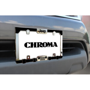 Chroma Graphics 42517 Jeep Grille & Bumper License Plate Frame