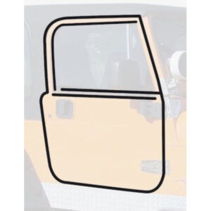 Crown Automotive 55176222MK Door Seal Kit for 87-95 Jeep Wrangler YJ & 76-86 CJ