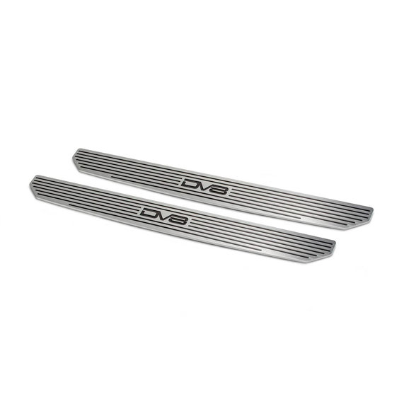 DV8 Offroad D-JL-180014-SIL2 Front Sill Plates with DV8 Logo for 18-20 Jeep Wrangler JL & Gladiator JT