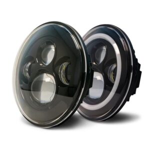 dv8-led-projector-headlights-with-angel-eyes-jk-hl7jk-02.jpg DV8 Offroad HL7JK-02 LED Projector Headlights with Angel Eyes for 07-18 Jeep Wrangler JK