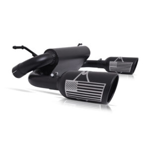 Gibson 70-0002 2.5" Patriot Series Dual Axle-Back Exhaust System for 18-21 Jeep Wrangler JL