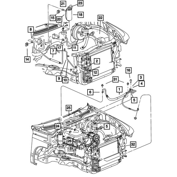 Mopar 5012348AA Air Conditioning Suction Line O-Ring for 03-06 Jeep Wrangler TJ & 06-07 Liberty