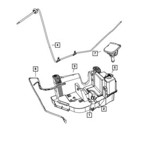 Mopar 68018912AD Windshield Washer Hose for 07-12 Jeep Wrangler 3.6L & 3.8L V6