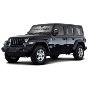 Plasticolor 003956W01 "Wrangler" Sunshade for 97-21 Jeep Wrangler TJ, JK & JL