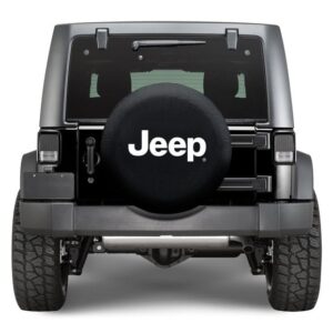 prt-jeep-tire-cover-installed.jpg Plasticolor 000793R01 Jeep Logo Spare Tire Cover for 30" to 33" Spare Tires