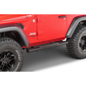 quadratec-qr4-heavy-duty-oval-side-steps-jl-12004203064-installed.jpg Quadratec QR4 Heavy Duty Oval Side Steps for 18-22 Jeep Wrangler JL 2-Door