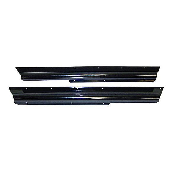 Crown Automotive RT26046 Rocker Panel Guards in Gloss Black for 97-06 Jeep Wrangler TJ
