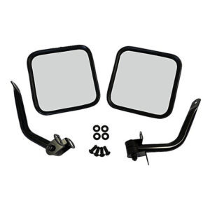 rt30002.jpg Crown Automotive RT30002 Black Mirror Kit for 76-95 Jeep CJ and Wrangler YJ