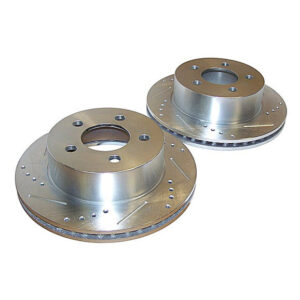 rt31001.jpg Crown Automotive RT31001 Drilled and Slotted Front Brake Rotor Set for 99-06 Jeep Wrangler TJ, Unlimited and Cherokee XJ