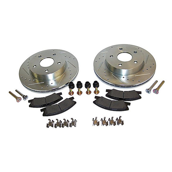 Crown Automotive RT31036 Performance Front Brake Kit for 99-04 Jeep Grand Cherokee WJ with Akebono Calipers
