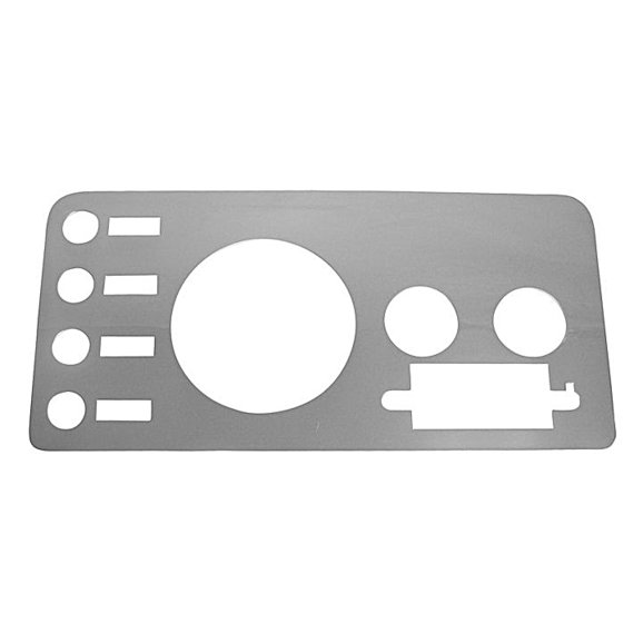 rt34027.jpg Crown Automotive RT34027 Stainless Steel Gauge Cover for 76-86 Jeep CJ Series