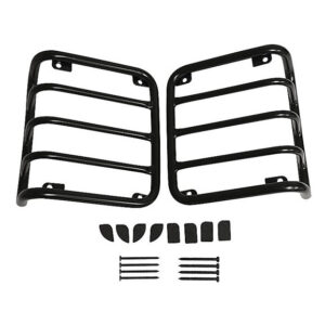 rt34102.jpg Crown Automotive RT34102 Stainless Steel Tail Light Guard Set in Black for 07-18 Jeep Wrangler JK