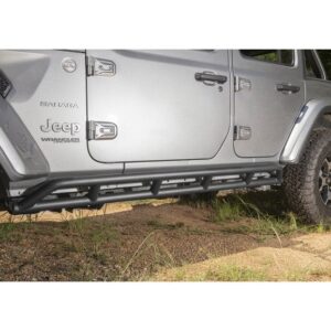 rugged-ridge-11504.36-rrc-rocker-guard-kit-jeep-wrangler-unlimited-jl-4door-installed-main.jpg Rugged Ridge 11504.36 RRC Rocker Guard Kit for 18-20 Jeep Wrangler JL Unlimited