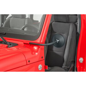 rugged-ridge-round-trail-mirror-kit-jl-jt-11025.23-windsheild-up.jpg Rugged Ridge 11025.23 Round Trail Mirror for 18-21 Jeep Wrangler JL & Gladiator JT